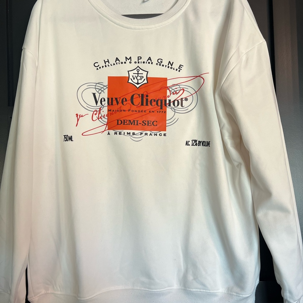 White Graphic Crewneck Sweatshirt